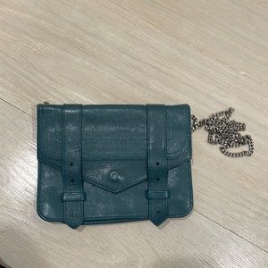 Proenza Schouler wallet on a chain PS1 blue